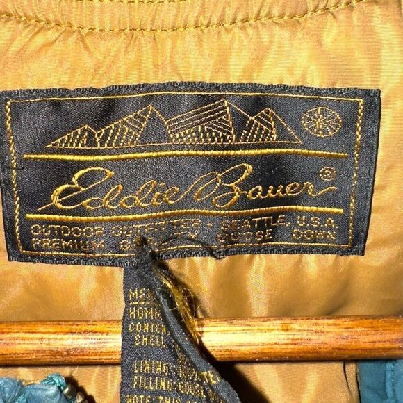 Teal Eddie Bauer Goose Downlight Quilted Vest Sz M - Picture 3 of 6